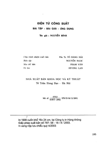 Bai tap dien tu cong suat  nguyen binh