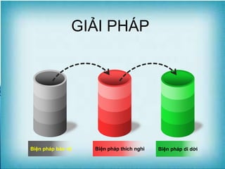 Biện pháp thích nghiBiện pháp bảo vệ Biện pháp di dời
GIẢI PHÁP
 
