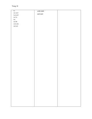 Trang 19
ko:
mov ah,9
lea dx,tb3
int 21h
het:
int 20h
code ends
end start
code ends
end start
 
