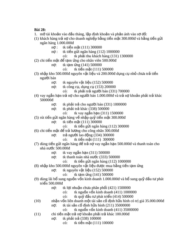 Bai tap nguyen_ly_ke_toan_co_loi_giai | PDF