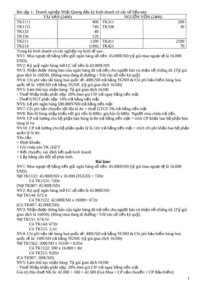 Bai tap nguyen ly ke toan kem loi giai | PDF