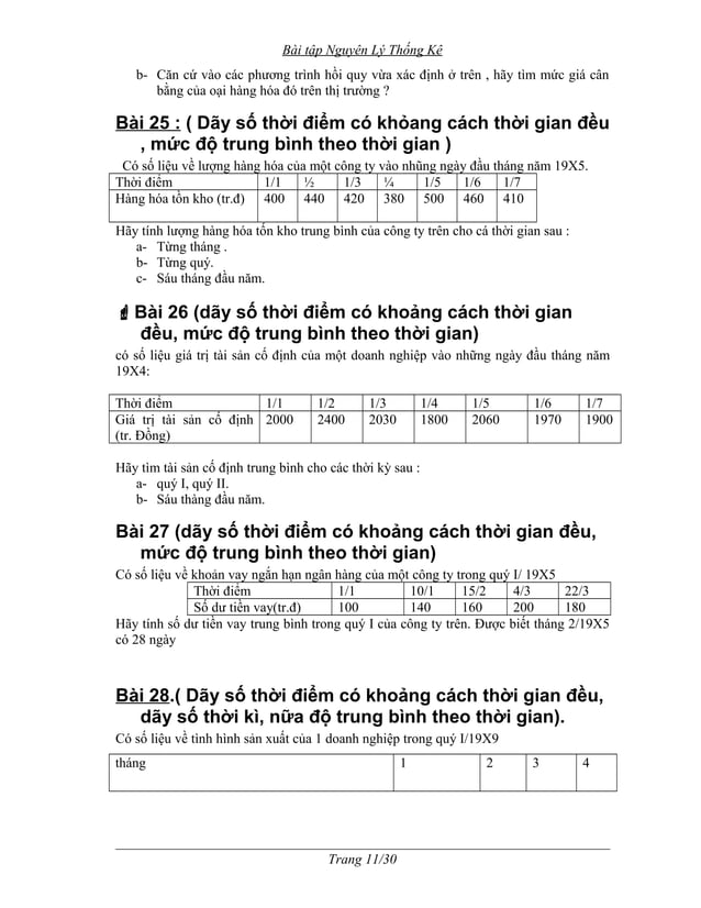 Bai tap nguyen ly thong ke | DOC