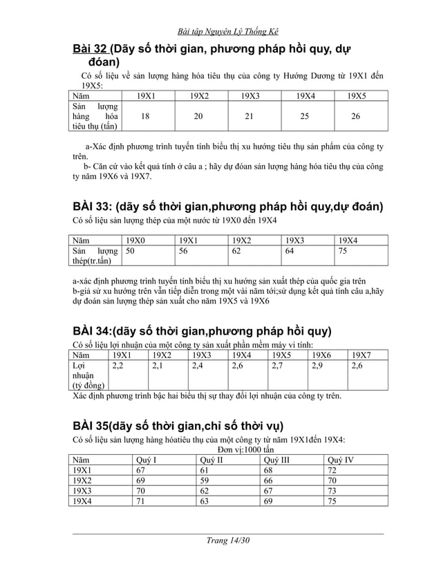 Bai tap nguyen ly thong ke | DOC