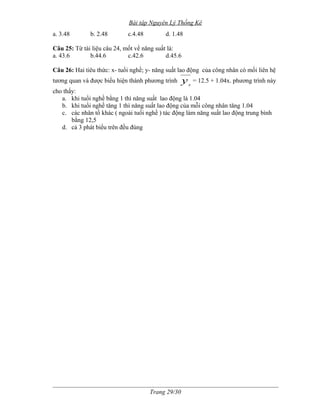 Bai tap nguyen ly thong ke | DOC