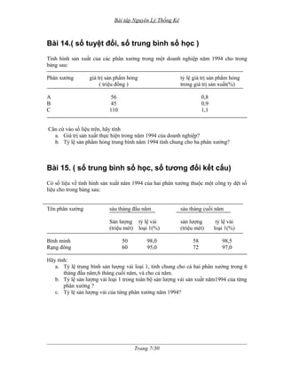 Bai tap nguyen ly thong ke | DOC