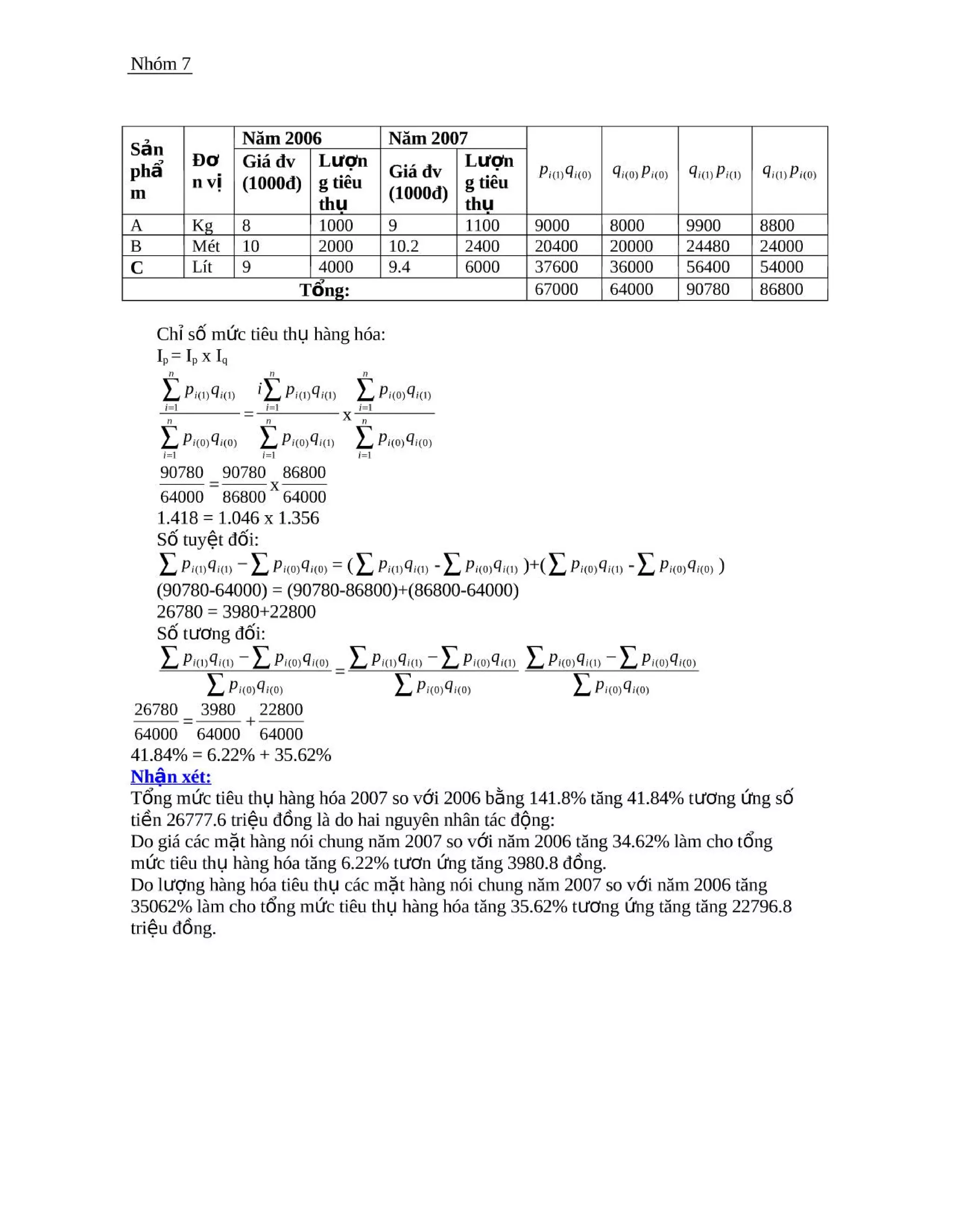 Bai tap nguyen ly thong ke kinh te | PDF