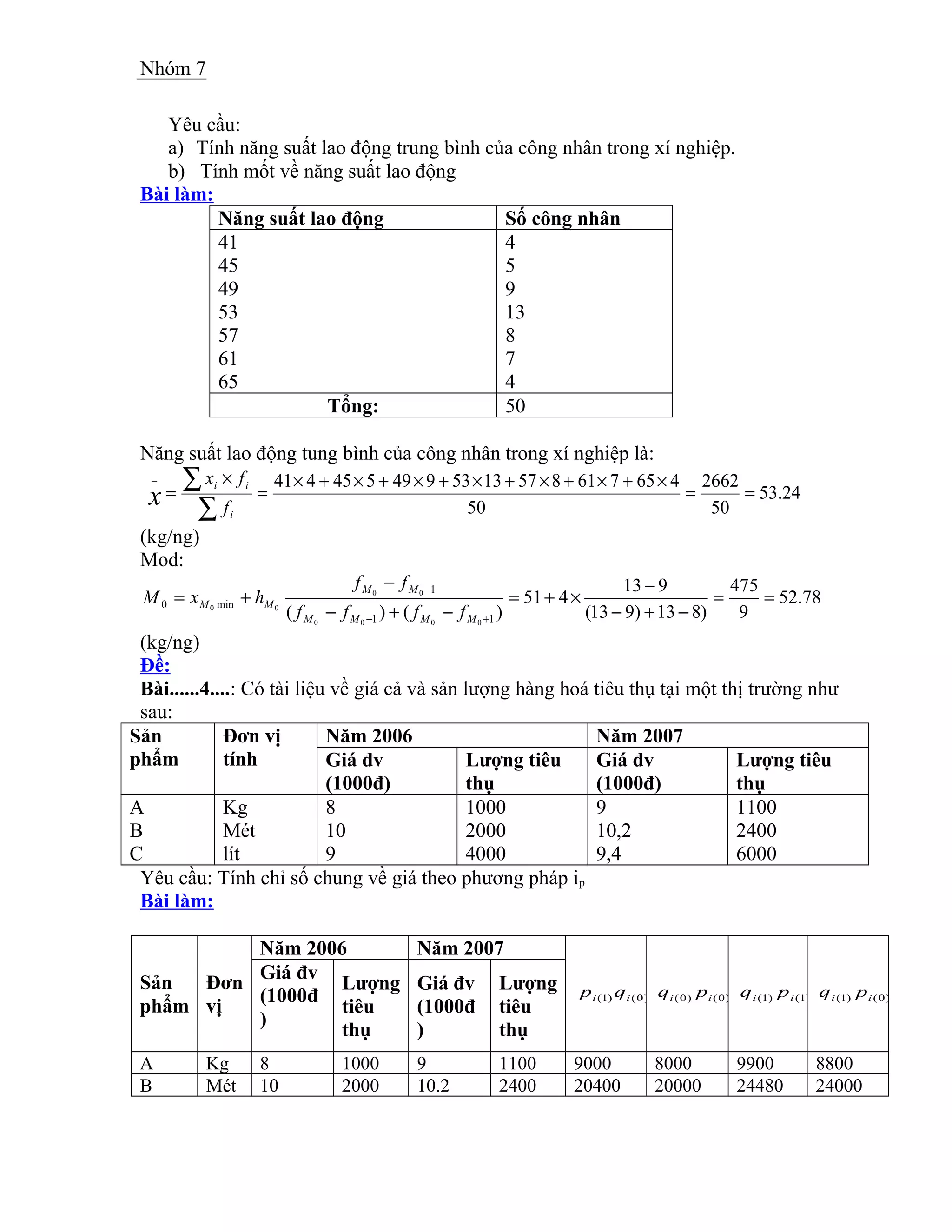 Bai tap nguyen_ly_thong_ke_kinh_te_3899 | DOC