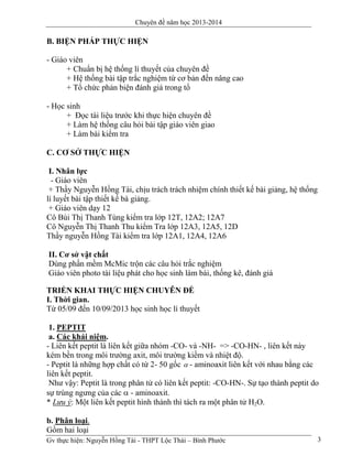 Peptit và protein worksheet