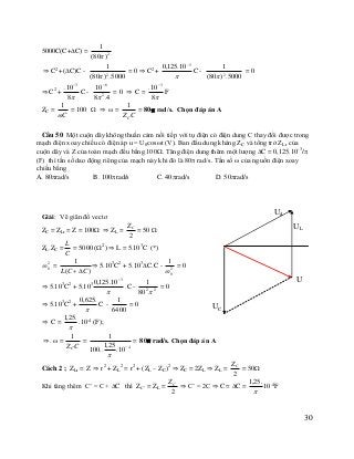 Bài tập và phương pháp giải bài tập điện xoay chiều Slide 32