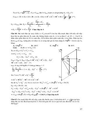 Bài tập và phương pháp giải bài tập điện xoay chiều Slide 39