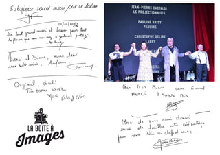 La Boîte à Images - Témoignages