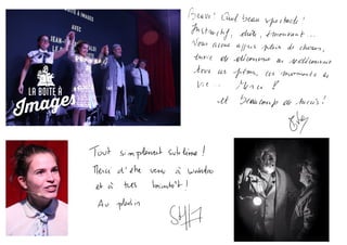 La Boîte à Images - Témoignages