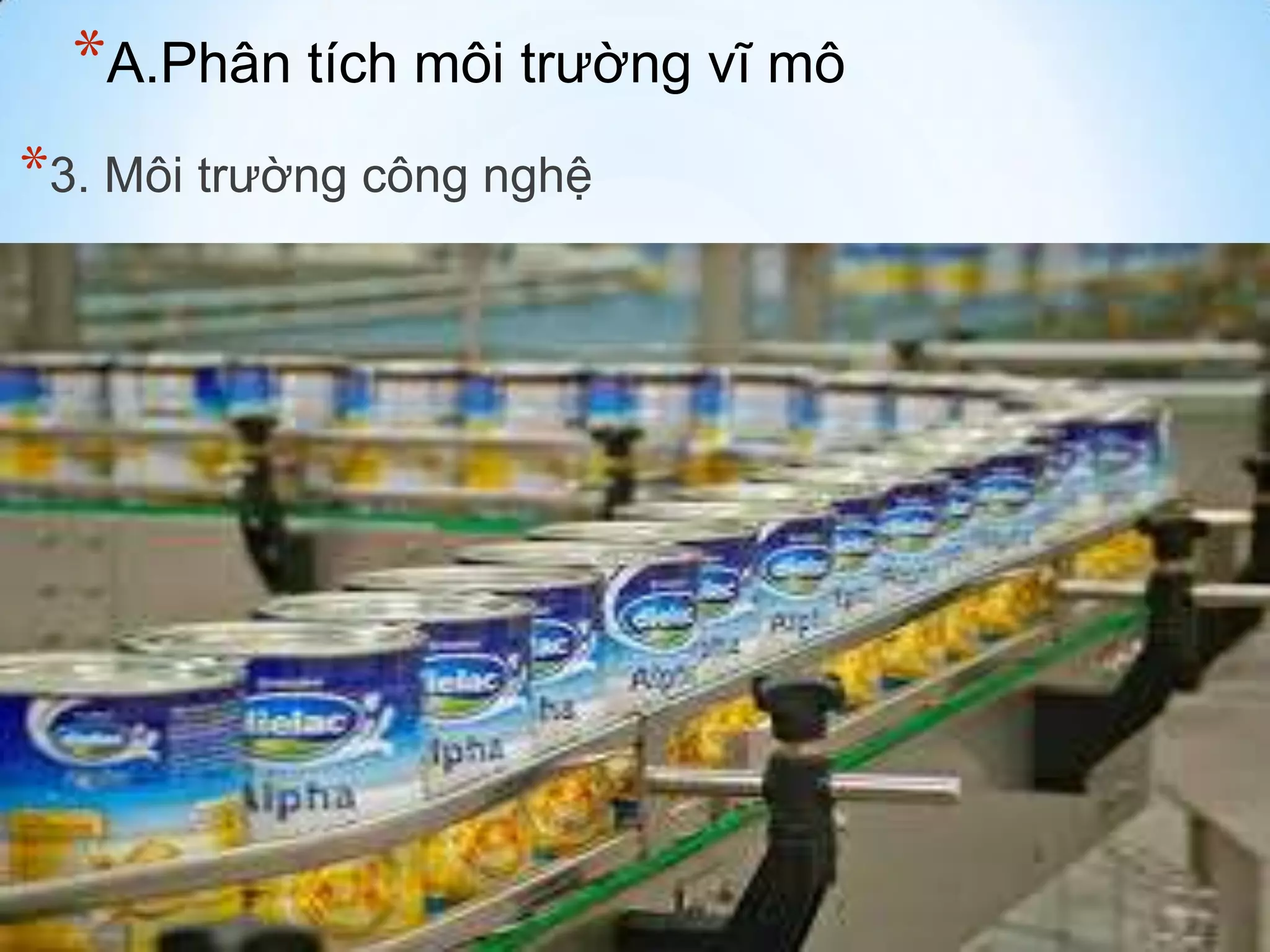 *A.Phân tích môi trường vĩ mô
*3. Môi trường công nghệ

 