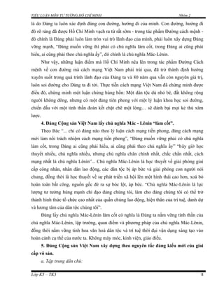 Bai tieu luan tu tuong hcm | DOC