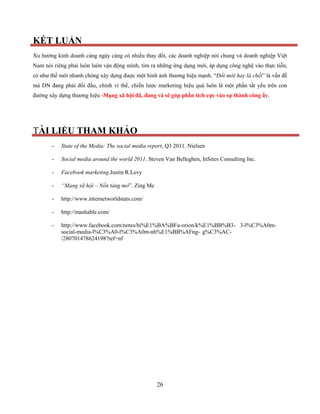 Quang cao qua mang xa hoi Facebook Twitter... | PDF