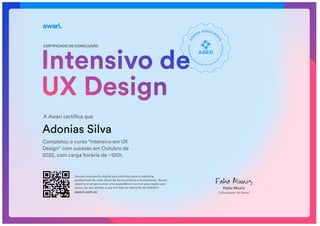 Certificado de UX Design Intensivo