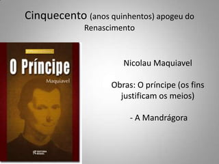 Trecento(anos trezentos) - língua italiana da Toscana - influências medievaisGiotto - Precursor do naturalismo (pintura)