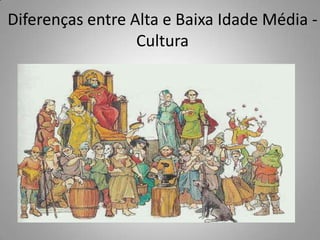 Diferenças entre Alta e Baixa Idade Média - Cultura