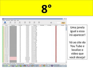 8°
Uma janela
igual a essa
irá aparecer!
Vá ao site do
You Tube e
localize o
vídeo que
você deseja!
 