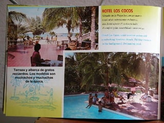 Terraza y alberca de gratos  recuerdos. Los modelos son  muchachos y muchachas  de la época. 