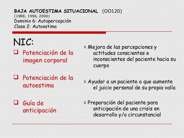 Baja autoestima situacional
