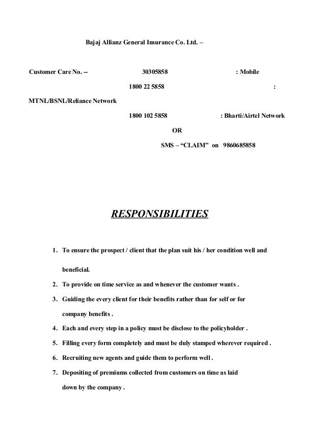 Bajaj Allianz Vehicle Insurance Claim Form Bajaj Insurance Claim Form Pdf