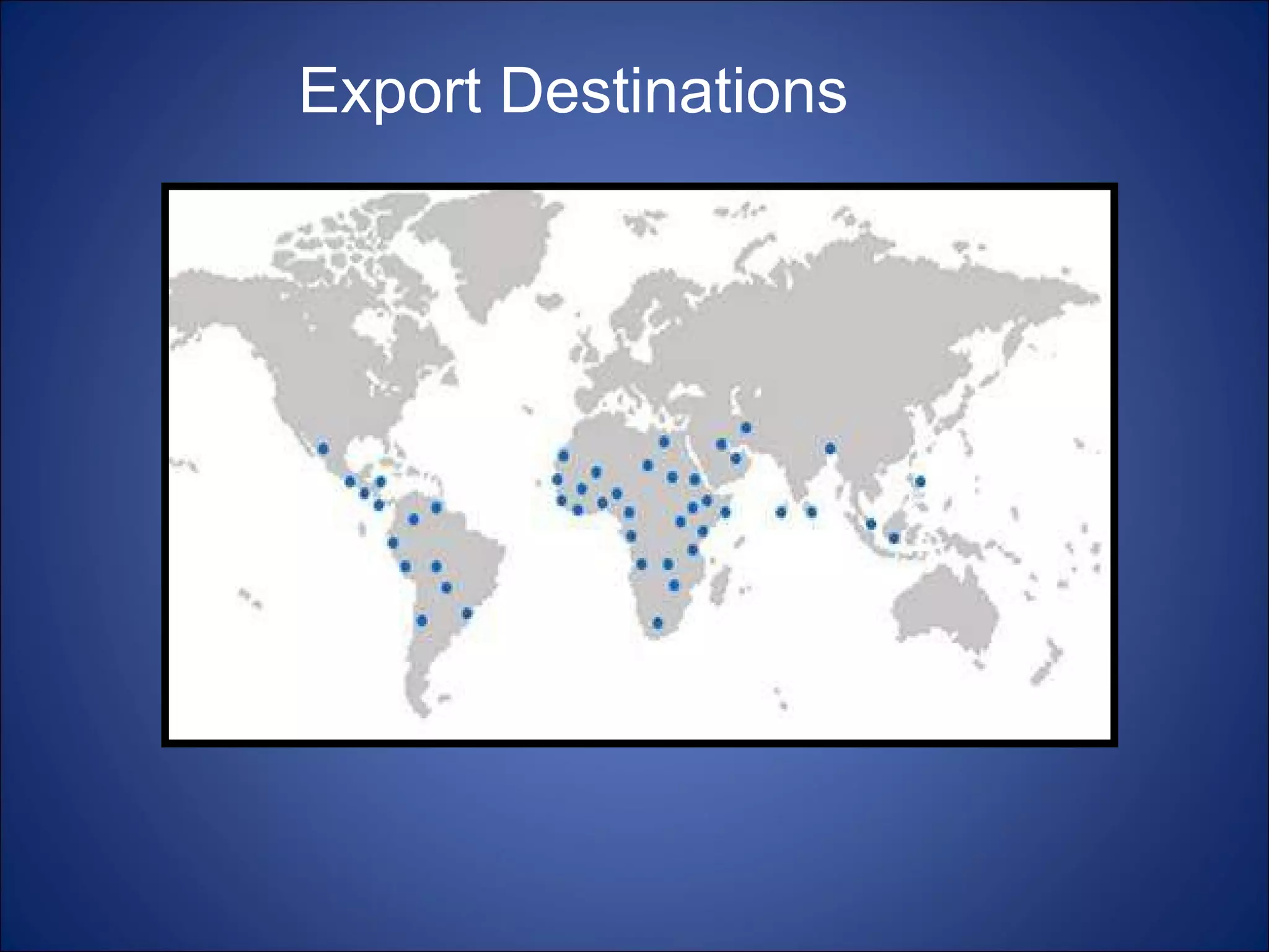 Export Destinations 