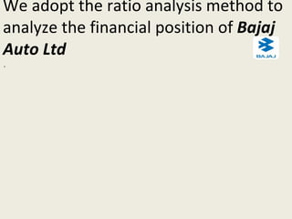 Bajaj Auto Financial Analysis Ppt
