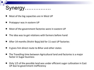 Partap Pur Acquisition of Pratappur Sugar by Bajaj Hindustan | PPT