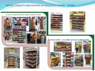 BRAND VISIBILITY AND ACTIVITY IN MAJOR MT CHAINS – IN KSA
 