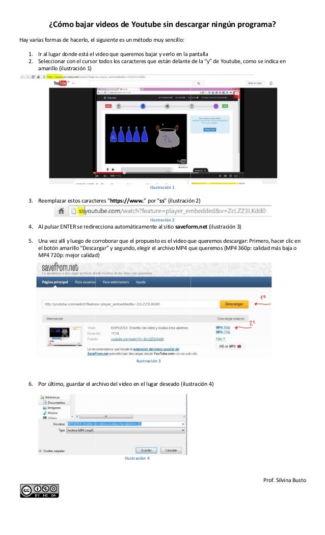 Bajar videos de youtube sin descargar programa