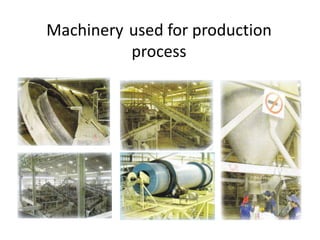 Machinery used for production
process
 