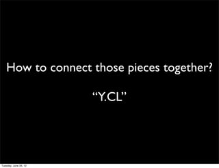How to connect those pieces together?

               “Y.CL”
 
