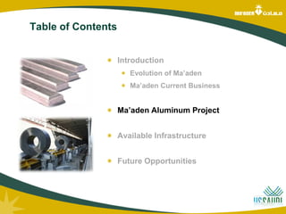 Saudi Arabian Mining Company | PPTX