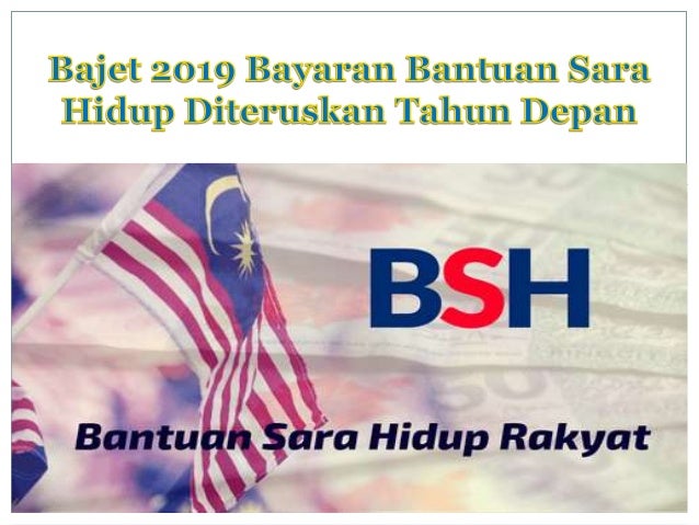 Bajet 2019 bayaran bantuan sara hidup diteruskan tahun depan