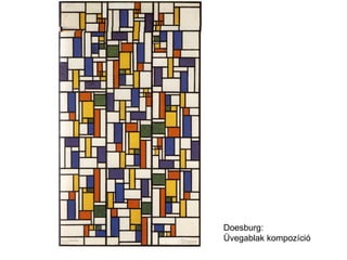 Doesburg:  Üvegablak kompozíció 