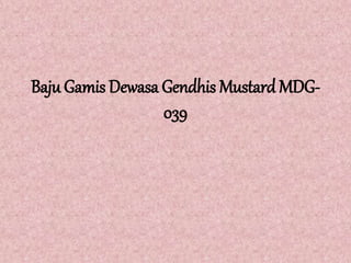 Baju Gamis Dewasa Gendhis Mustard MDG-
039
 
