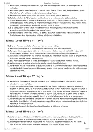 Bakara suresi suresi.com.tr