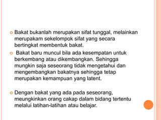 Bakat dan minat | PPTX