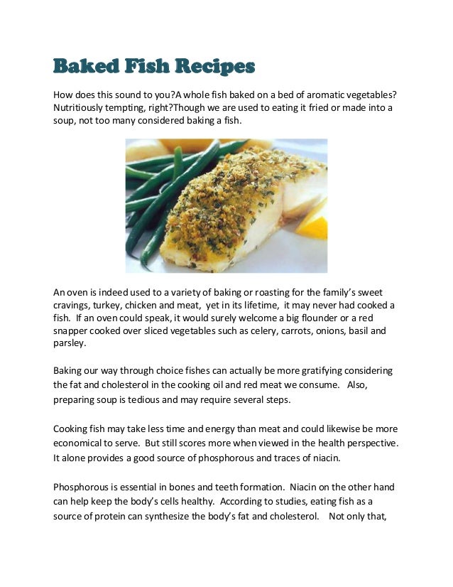 Baked Fish Recipes