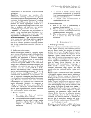 Impact of Electronic Banking on Customer satisfaction | PDF