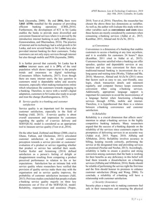 Impact of Electronic Banking on Customer satisfaction | PDF