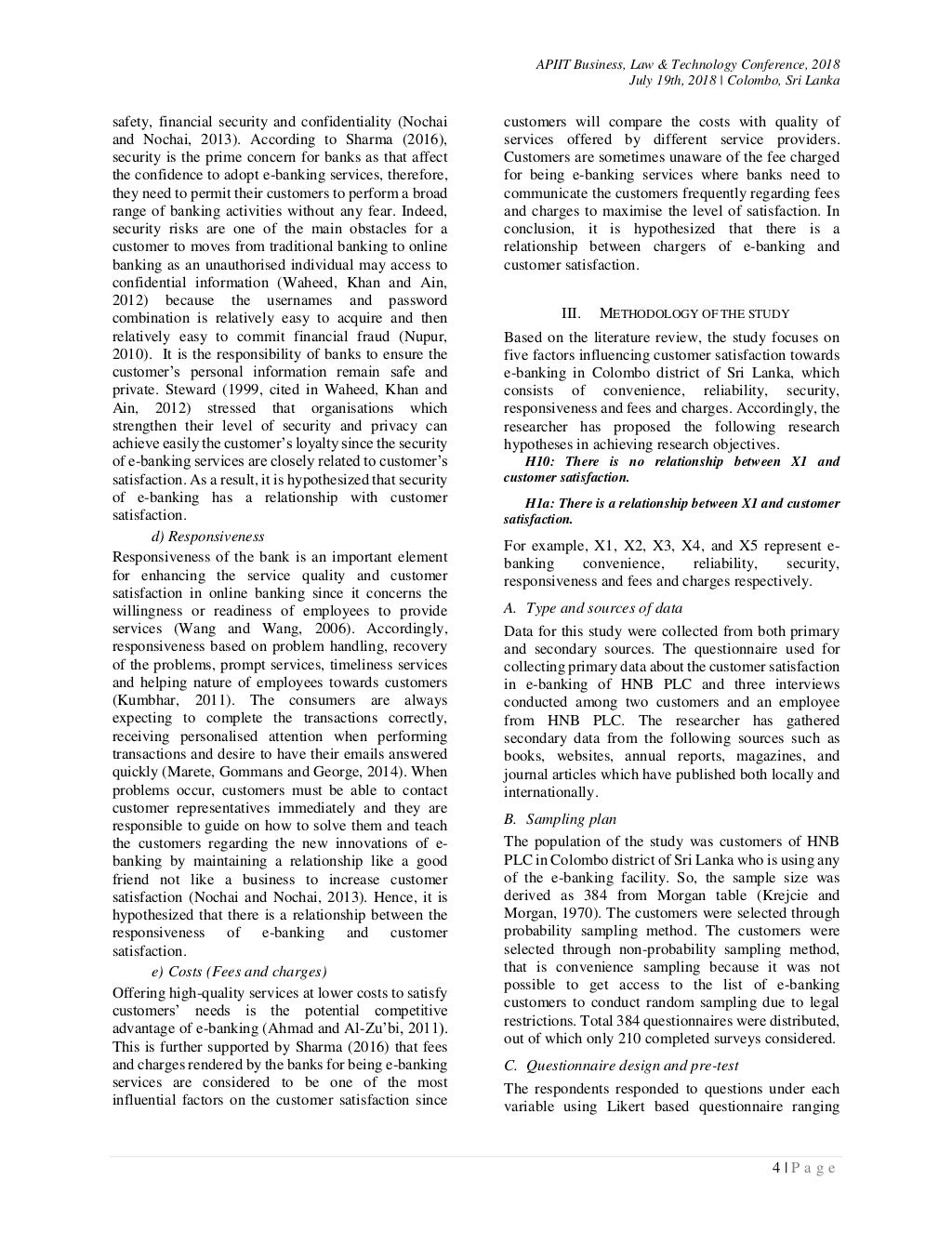 Impact Of Electronic Banking On Customer Satisfaction