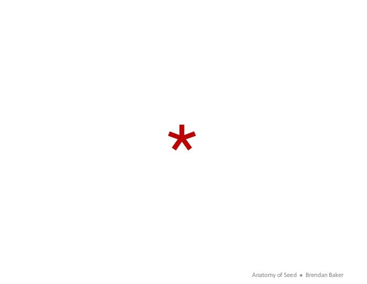 *     Anatomy	  of	  Seed	  	  	  	  	  	  Brendan	  Baker	   