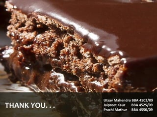 Utsav Mahendra : Bakers and cakes | PPT