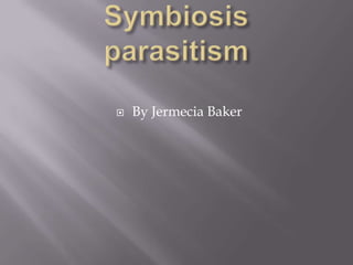 Symbiosisparasitism By Jermecia Baker 