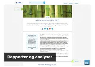 Rapporter og analyser
 