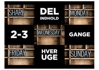 2-3
DEL
INDHOLD
GANGE
HVER
UGE
 