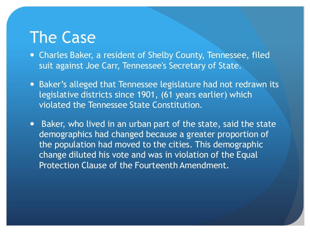 Baker v. carr