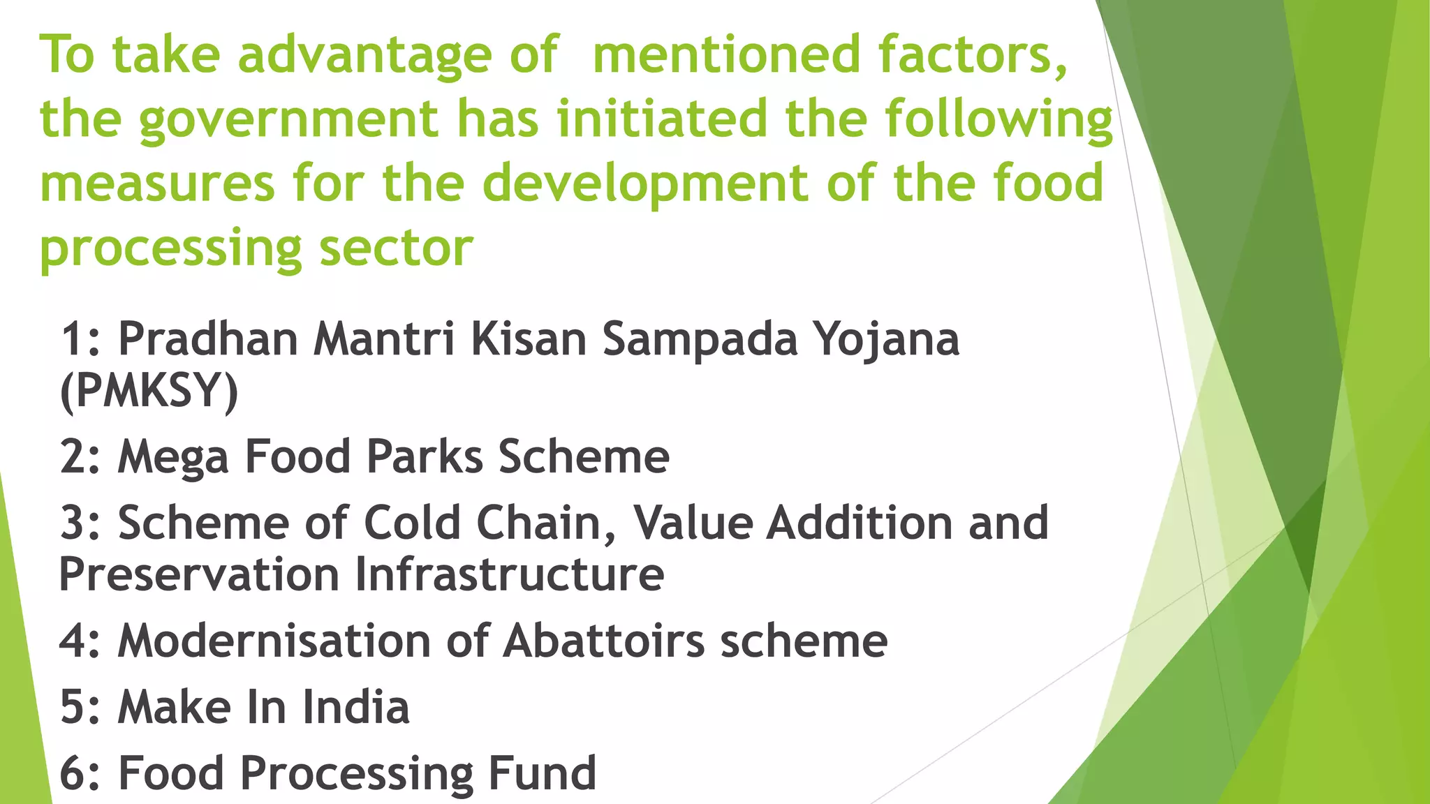 Scope and significance of food processing industry in India | PPTX